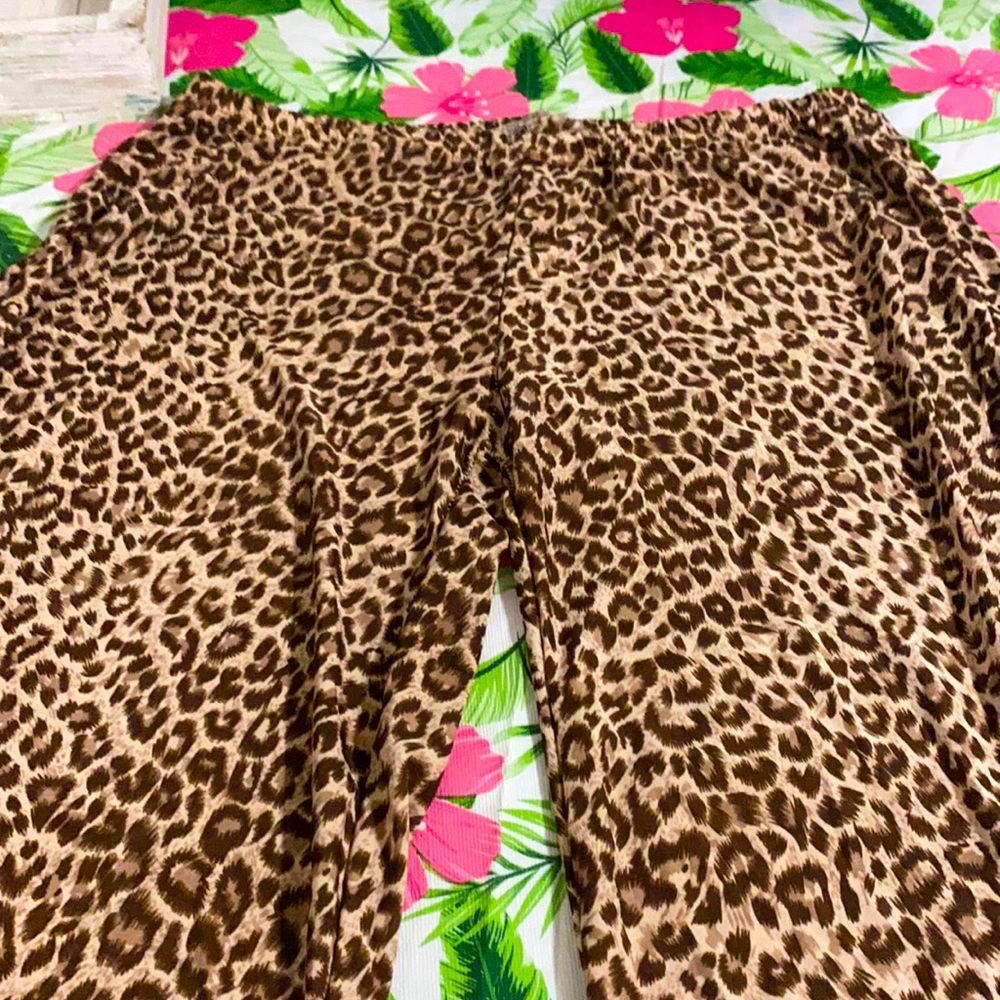Cheetah pajama pants